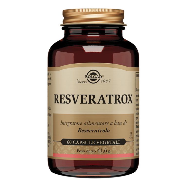 Resveratrox 60 Capsule Vegetali - Integratore con Resveratrolo e Antiossidanti Naturali