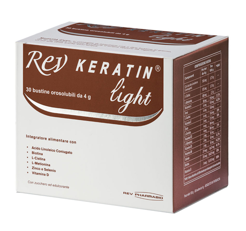 Rev Keratin Light - Integratore Anticaduta Capelli - 30 Bustine