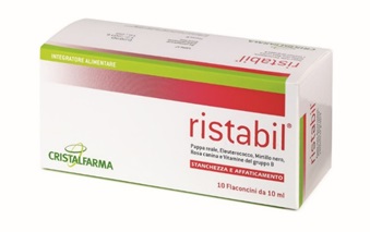 Ristabil integratore contro la stanchezza 10 flaconcini con vasetto di miele in omaggio 40g