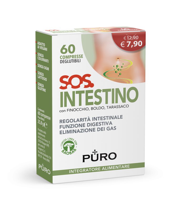 S.O.S. Intestino Puro 60 Compresse Deglutibili