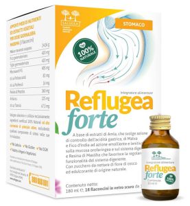 SALUGEA REFLUGEA FORTE 18 flaconcini integratore per acidità gastrica