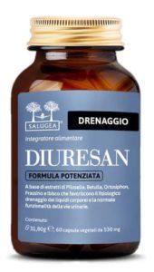 Salugea Diuresan Formula Potenziata 60 Capsule - Integratore ad effetto drenante