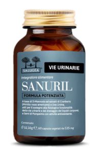 Salugea Sanuril Formula Potenziata 60 Capsule - Integratore per le vie urinarie