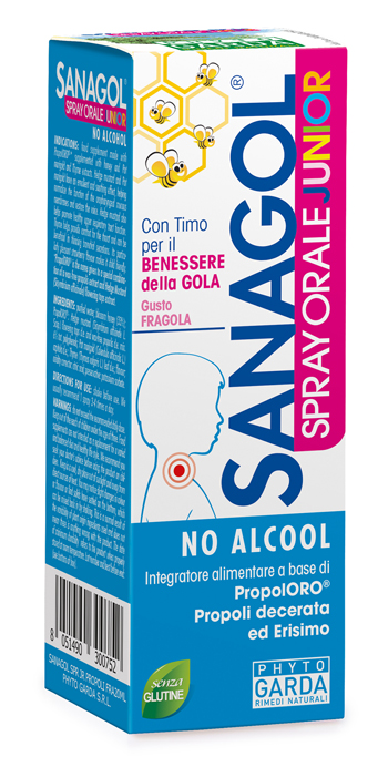 Sanagol spray junior propoli fragola 20 ml