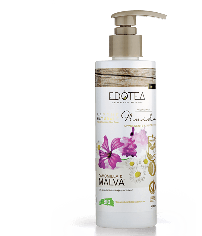 Sapone Naturale Fluido Camomilla &amp; Malva EDOTEA 300ml