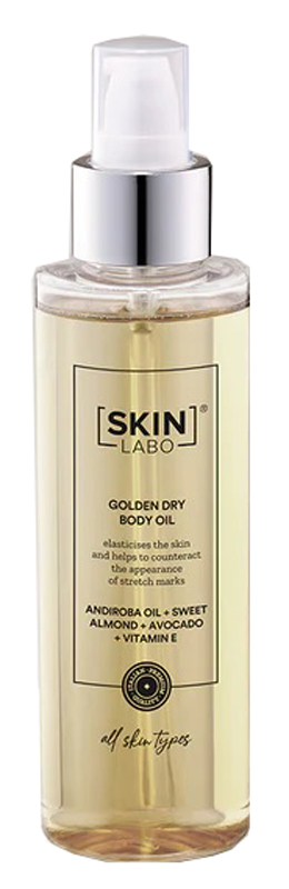 SkinLabo Golden Dry Body Oil - Olio Secco Corpo Idratante Elasticizzante - 150 ml