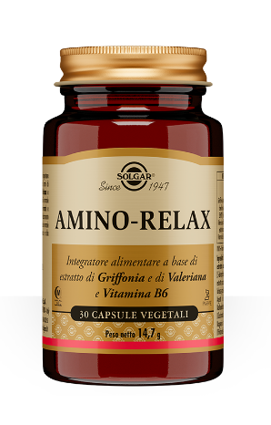 Solgar Amino Relax 30 Capsule Vegetali - Integratore alimentare per il buon umore e il rilassamento mentale