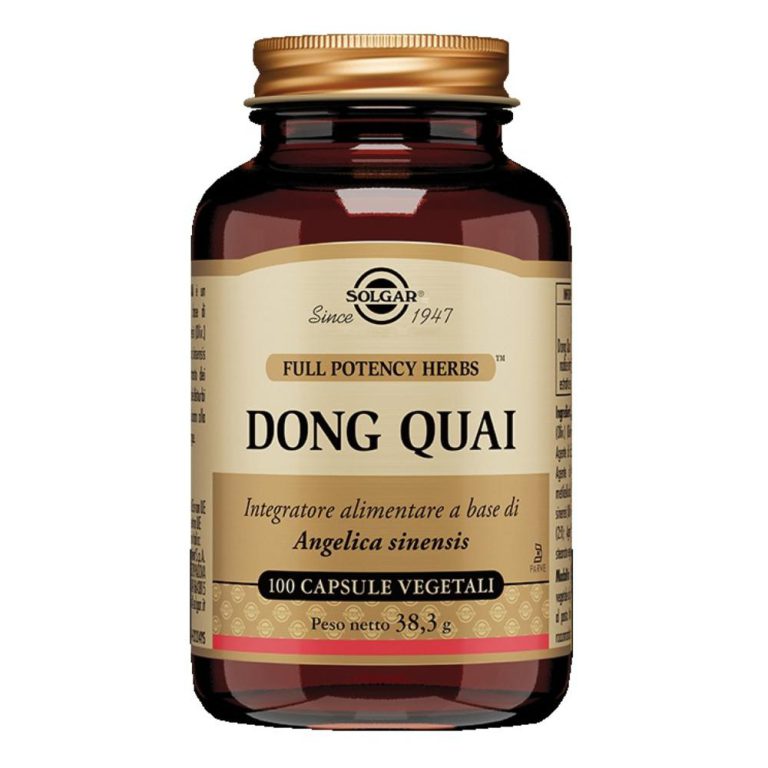 Solgar - Dong Quai 100 Capsule Vegetali - Integratore di Estratto di Dong Quai