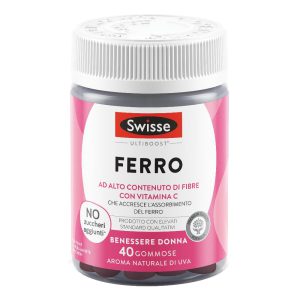 Swisse Ferro Integratore con Ferro e Vitamine per il Benessere della Donna 40 gommose