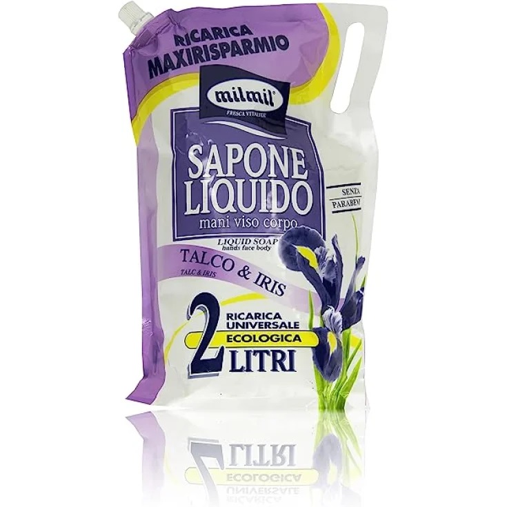 Talco &amp; Iris Sapone Liquido Eco Ricarica Mil Mil 2000ml