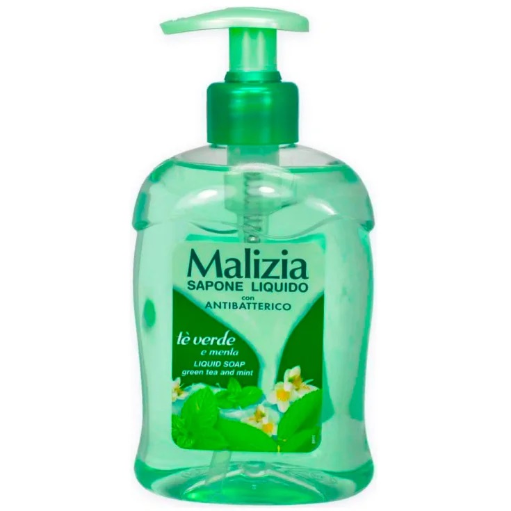 Tè Verde e Menta Sapone Liquido Malizia 300ml