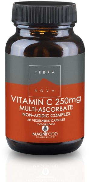 Terra Nova Vitamin C 250mg Integratore Alimentare 50 Capsule