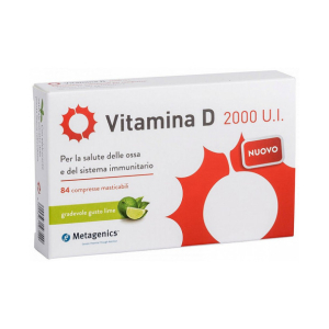 Vitamina D 2000 UI Metagenics 84 Compresse Masticabili Promopack -10%