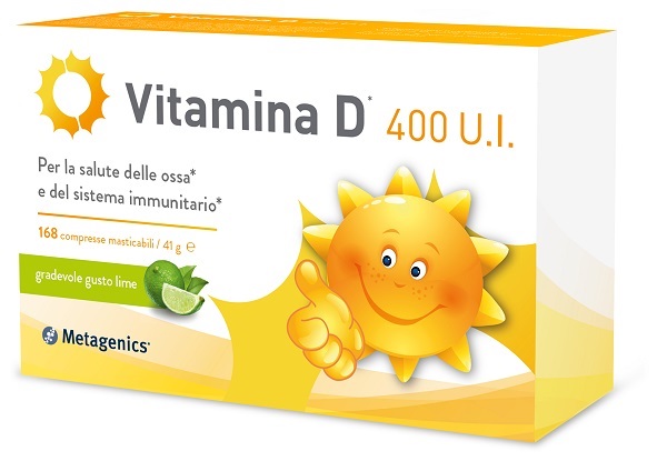 Vitamina D 400 U.I. - Integratore per Ossa e Sistema Immunitario - 168 Compresse