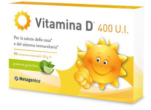 Vitamina D 400 U.I. - Integratore per Ossa e Sistema Immunitario - 84 Compresse