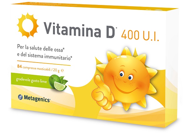 Vitamina D 400 U.I. - Integratore per Ossa e Sistema Immunitario - 84 Compresse