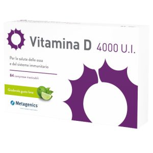 Vitamina D 4000 U.I. - Integratore per Ossa e Sistema Immunitario - 84 Compresse