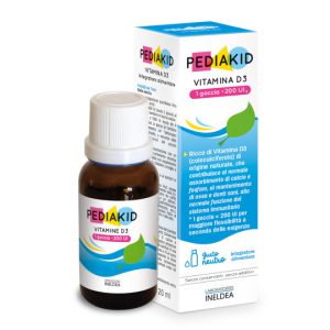 Vitamina D3 200 I.U. Pediakid Gocce 20ml