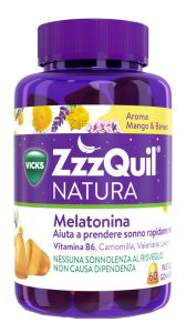 ZzzQuil NATURA Integratore Per Dormire Mango E Banana 60 Pastiglie Gommose