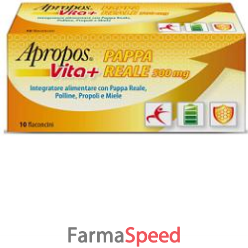 apropos vita+ pappa reale 500 mg 10 flaconcini 10 ml