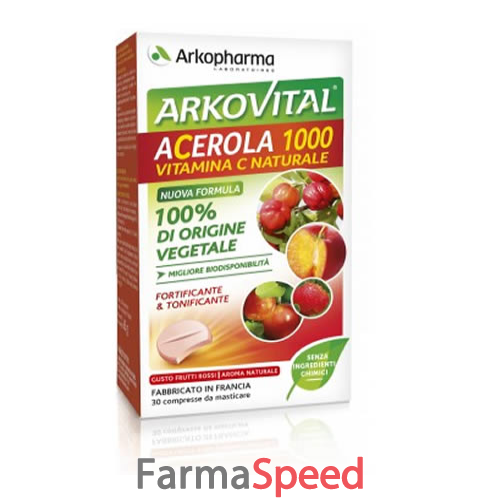 arkovital acerola 1000 30 compresse