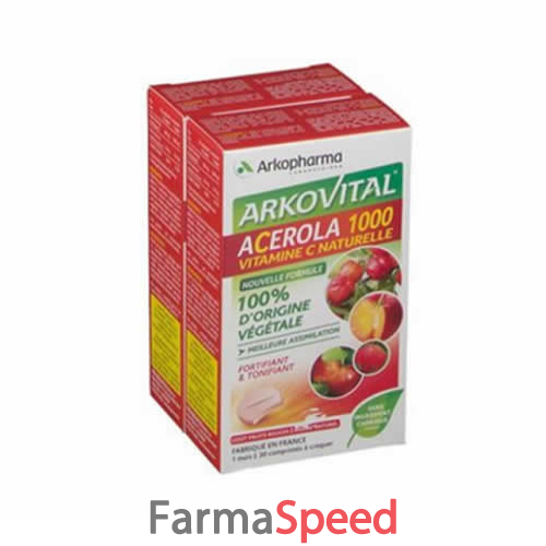 arkovital acerola 1000 pack family 60 compresse