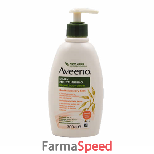 aveeno crema corpo yogurt albicocca &amp; miele 300 ml