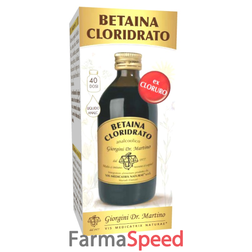 betaina cloridrato liquido analcolico 200 ml