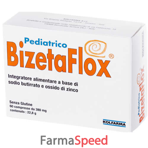 bizetaflox pediatrico 60 compresse