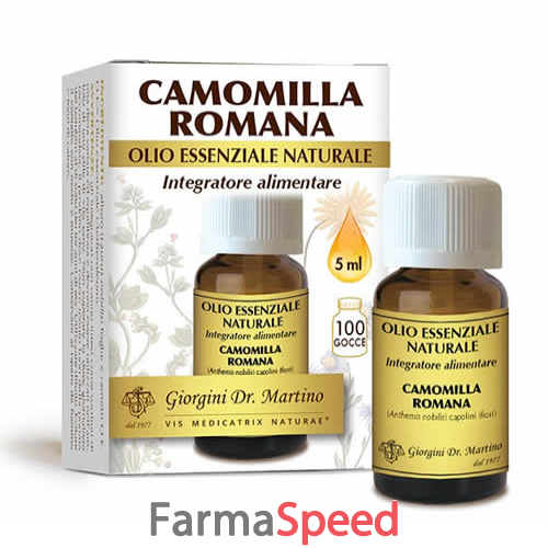 camomilla romana olio essenziale naturale 5 ml