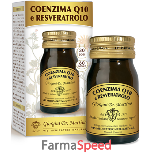 coenzima q10+resveratrolo 60 pastiglie da 500 mg