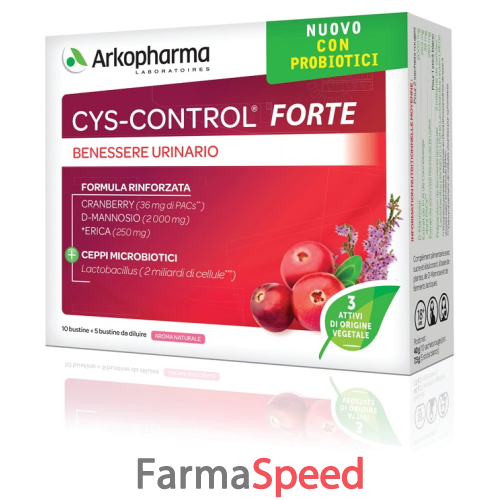 cys control forte probiotici 15 bustine