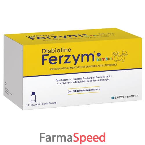 disbioline ferzym bambini 10 flaconcini da 8 ml