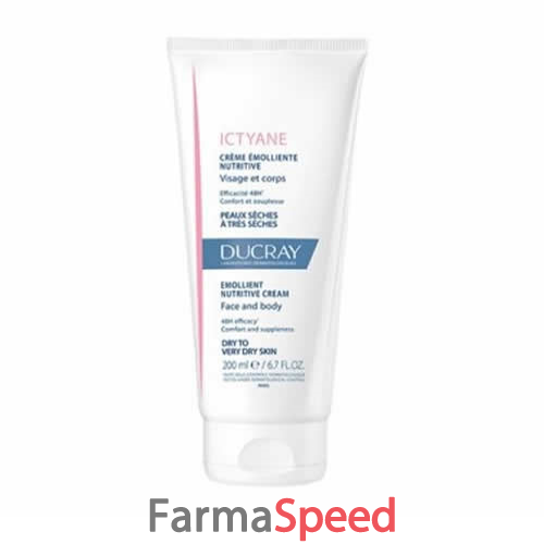 ducray ictyane crema emolliente nutritiva pelli secche 200 ml