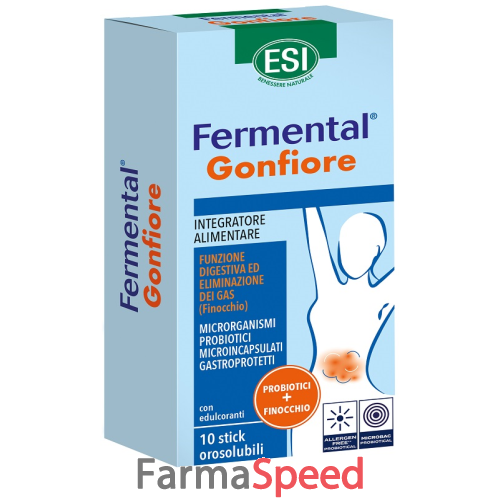 esi fermental gonfiore 10 stick orosolubili