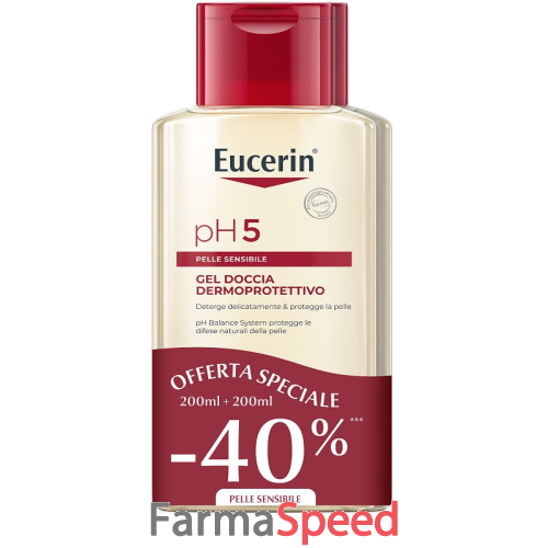 eucerin bipacco ph5 gel doccia 200 ml + 200 ml