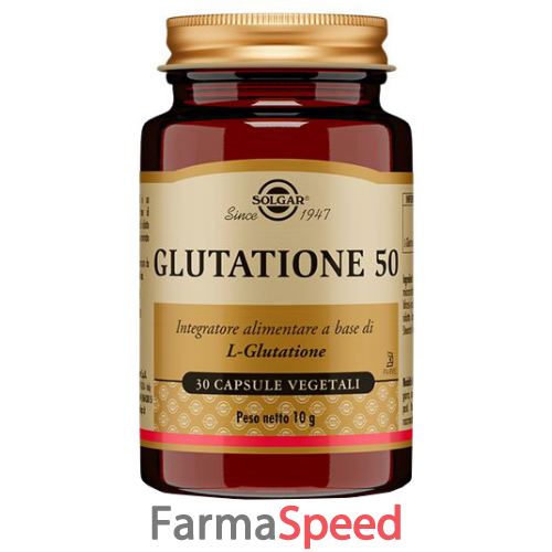 glutatione 50 solgar 30 capsule vegetali