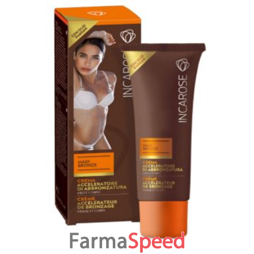 incarose maxi bronze crema acceleratore di abbronzatura 125 ml