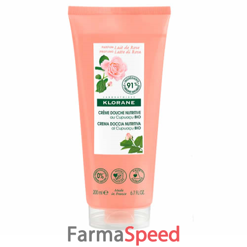 klorane crema doccia latte di rosa 200 ml