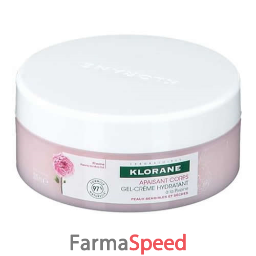 klorane gel crema idratante alla peonia 200 ml