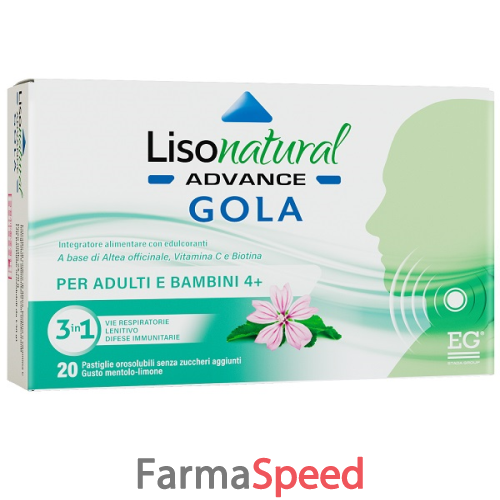 lisonatural advance gola 20 pastiglie