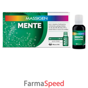 massigen mente 10 flaconi da 25 ml