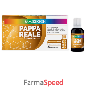 massigen pappa reale 10 flaconi da 25 ml