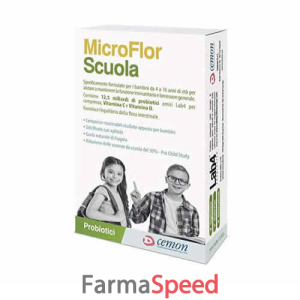 microflor scuola 30 capsule masticabili