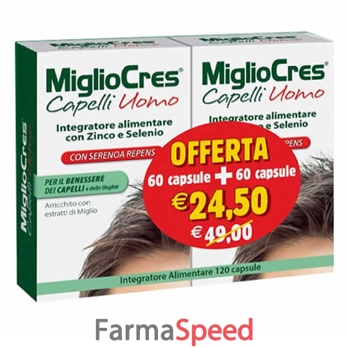 migliocres capelli uomo 60+60 capsule