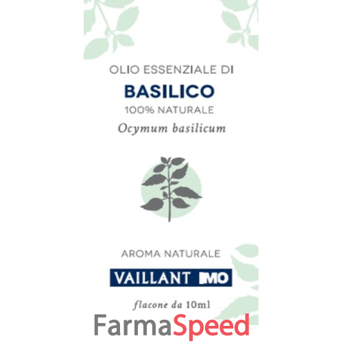 olio essenziale vaillant basilico 10 ml