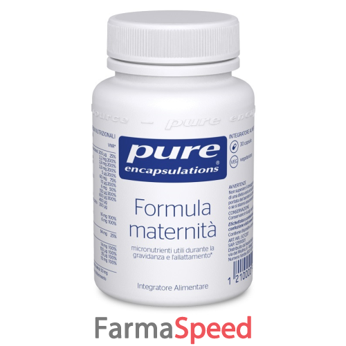 pure encapsulations formula maternita' 30 capsule