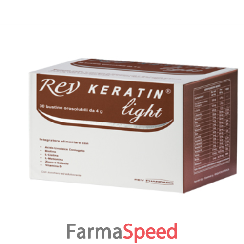 rev keratin light 30 buste 120 g