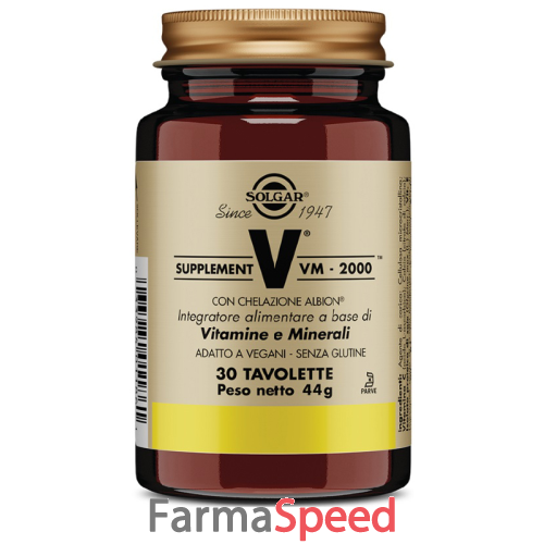 supplement vm 2000 solgar 30 tavolette