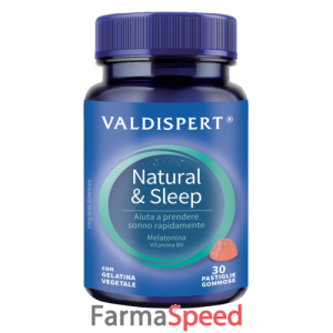 valdispert natural & sleep 30 pastiglie gommose